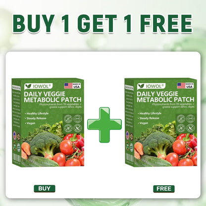 🇳🇱🥦Officiële Winkel | IOWOL® Metabolic Patch met 39 groente- en plantenextracten, ondersteunt spijsvertering, stofwisseling & energie—voor een fris gevoel.